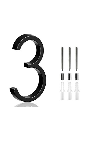 Generic Aowin Floating House Number,Metal Modern House Numbers Set, Garden Do...