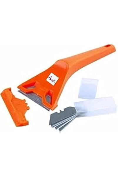 Generic ABBASALI GLASS SCRAPPER WITH 10PCS SPARE BLADES USED TO REMOVE STICKE...