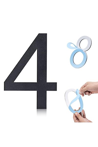 Generic 6 Inch Self-adhesive House Numbers,Stainless Steel House Number for O...