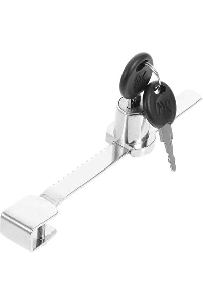 Generic 1set High Security Glass Door Ratchet Lock with Key for Ice Cream Fre...