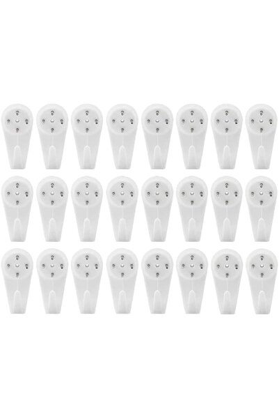 Generic ELECDON Non Trace Wall Hooks, Invisible Traceless White Hard Wall Pic...