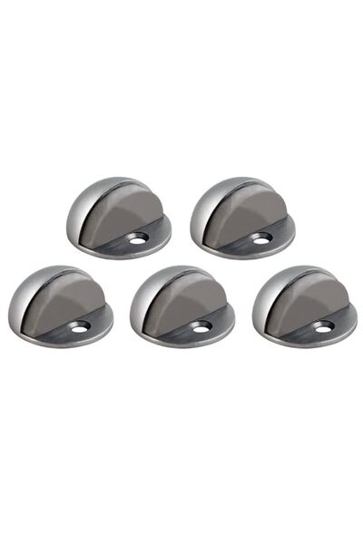 Generic Design House 181883 Dome Door Stop, 5-Pack, Satin Nickel