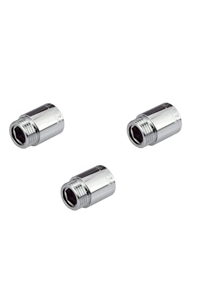 Generic Royal Apex Chrome Extension Nipple Male to Female 1/2" British Standa...