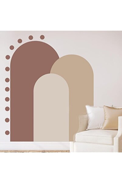 Generic Bohemian Arch Wall Decal Large, Boho Abstract Wallpaper, Self-Adhesiv...