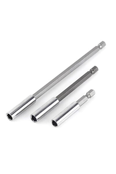 Generic Magnetic Bit Holder 3PCS Carbon Steel Extension Set With 1/4 Inch Hex...