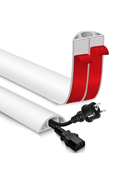 Generic HASTHIP® Floor Cord Cover Cable Cavity, 2M Self Adhesive Cord Hider, ...