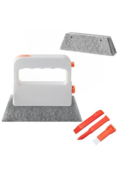 Generic HASTHIP® 4 in 1 Window Track Cleaning Brush, 4-layer Scouring Pad Cre...