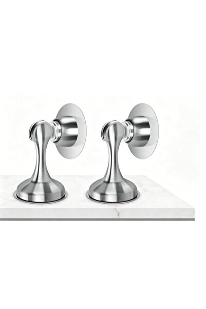 Generic Magnetic Door Stoppers,2 Pack Stainless Steel Door Stops with Buffer ...