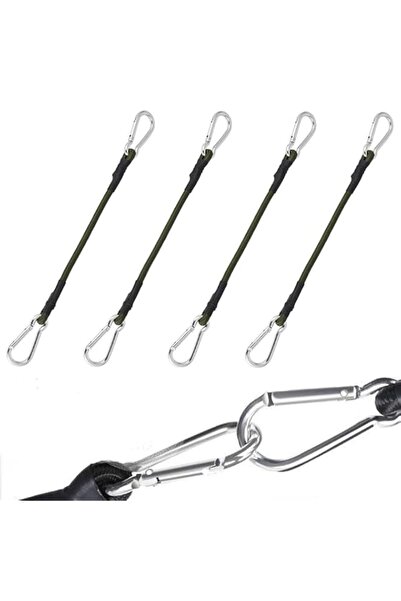 Generic 4 Pack Heavy Duty Bungee Cords with Carabiner Clip Outdoor,with Carab...