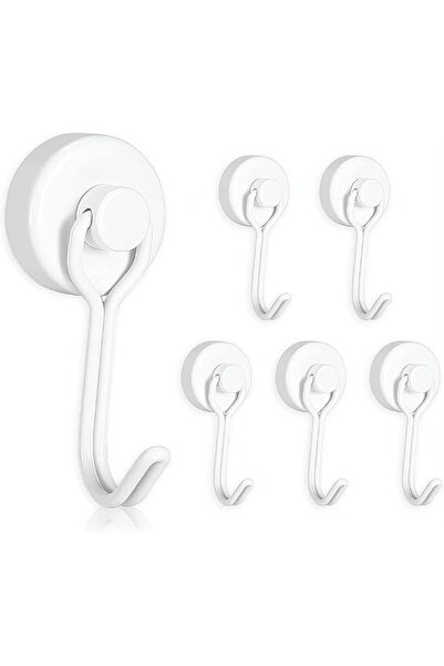 Generic ELECDON Magnetic Hooks, Heavy Duty Strong Neodymium Magnet Hook 30 Lb...
