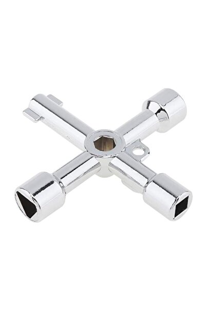 Generic 4-Way Multi-Functional Utilities Key - Plumbing Wrench and Opening To...