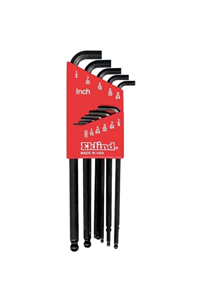 Generic EKLIND 13111 Stubby-Ball-Hex-L Key allen wrench - 11pc set SAE Inch S...