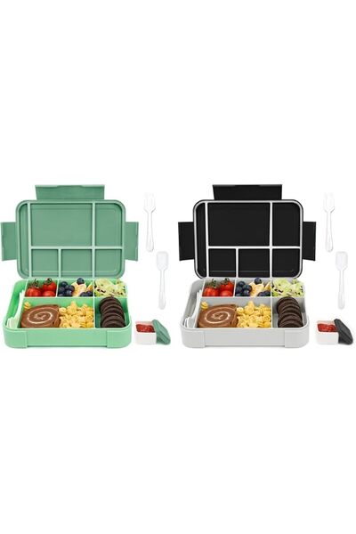 GENERAL Bogookat Bento Box for Kids, Bento Box for Adults, 1300Ml/45Oz Bento ...