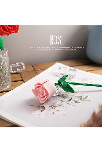 choice2 1pcs Romantic Rose Flower Bouquet Building Block Eternal Model Assemb...
