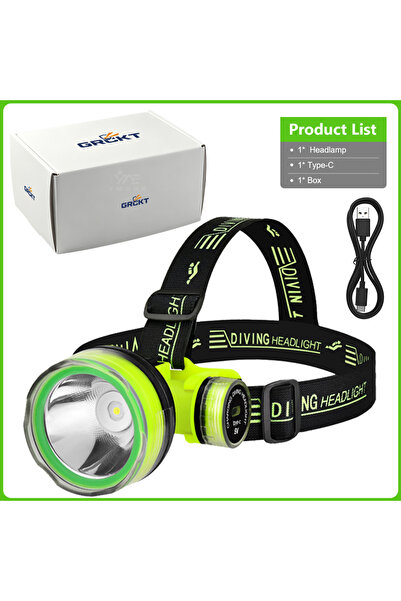 Choice Headlights and box NEW 8800000000LM LED Scuba Diving Headlamp IPX8 Wat...