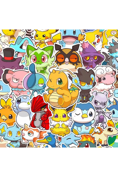 Choice1 50PCS 10/30/50pcs Anime Pokemon Cute Graffiti Stickers Cartoon Decora...