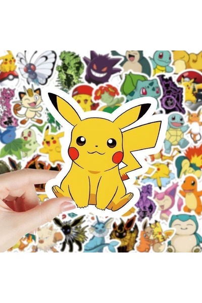 Choice1 Bandai 100pcs Cute Poke Monster Patches Stickers Waterproof Cartoon G...