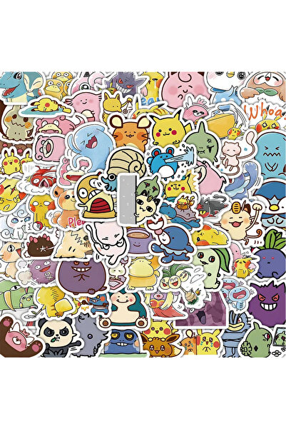 Choice1 Random 100pcs 10/30/50/100pcs Kawaii Pokemon Pikachu Stickers Classic...