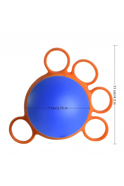 Choice 7cm Blue ball-orange Finger Grip Rehabilitation Ball Hand Strength Squ...