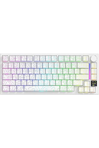 GENERAL لوحة مفاتيح ألعاب ميكانيكية اجاز AK820PRO من اتاك شارك مع شاشة ذكية ت...