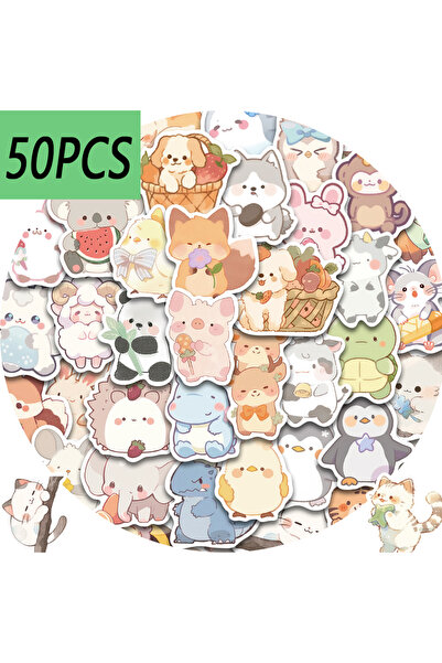 Choice 50PCS 50pcs cute little animals series stickers, suitable for decorati...