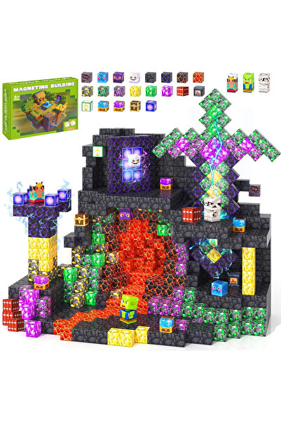 Choice21 50pcs 126-324 Magnetic Building Block Bricks Toy Mine Stacking World...