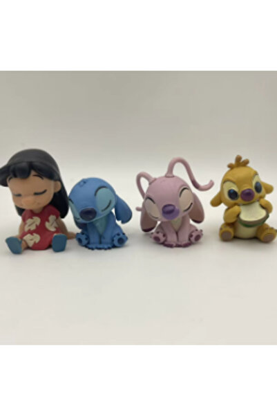 Choice no box 4 pcs 4pcs Lilo Stitch Angel‌ Action Figure Toys Ute Reuben Sti...