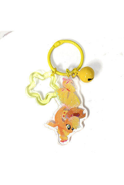 Choice1 Hasbro 1 yellow Cartoon My Little Pony Keychain Kawaii Acrylic Flutte...