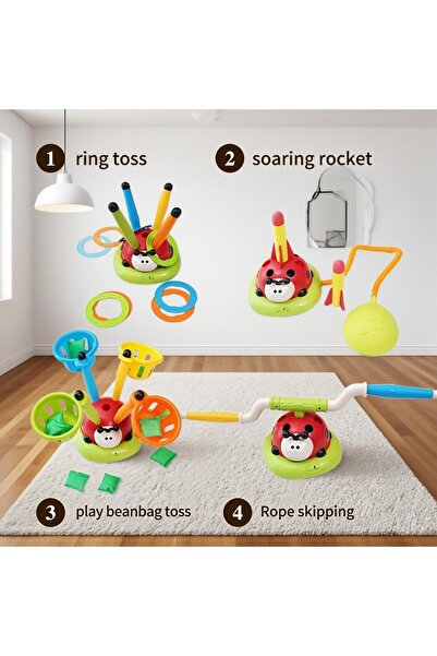 choice2 4in1 2/3/4/5-in-1 Ladybug Kids Outdoor Toy, Rocket Launcher Musical J...