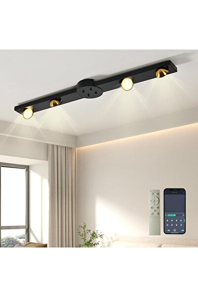 GENERAL Modern Black 6-Light Spotlights from Qiusi, Led Ceiling Light Set wit...