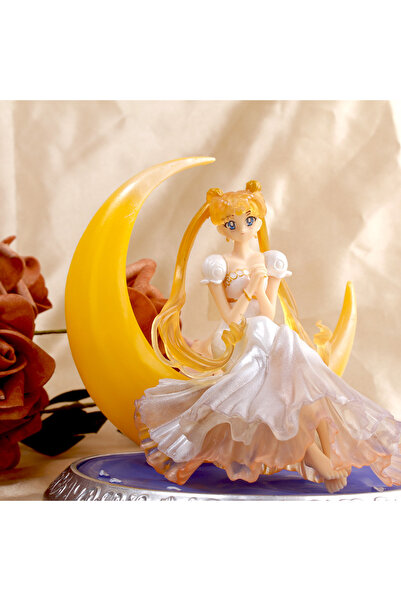 choice2 Bandai 1pc New Cartoon 23cm Anime Sailor Moon Tsukino Action Figure W...