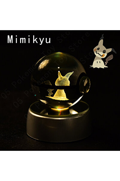 Choice15 22 Mimikyu Pokemon Crystal Ball 3D Mewtwo Pikachu Gengar Pokeball 3D...