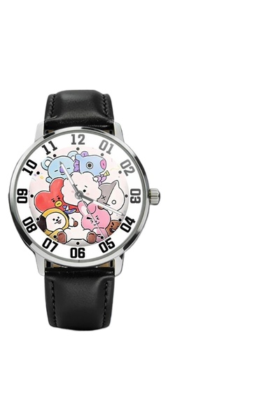 Choice BT21 BT21 Cartoon Cute Student Watch Kawaii Pointer Type Round Quartz ...