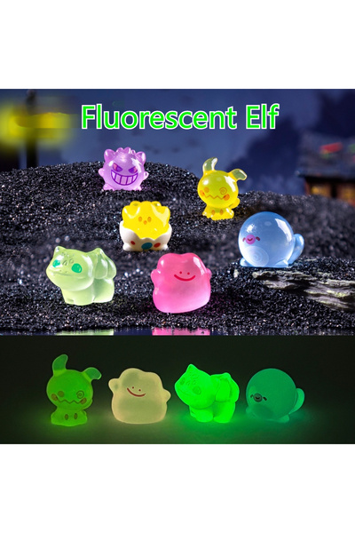 Choice Bandai no box 6 pcs 6pcs Creative Night Light Elf Mini Action Figures ...