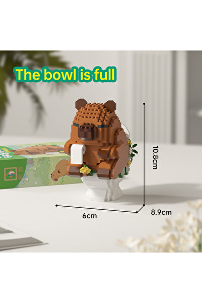 Choice4 with box 610pcs NEW Creative"Capybara Building Blocks Set-Cute Water ...