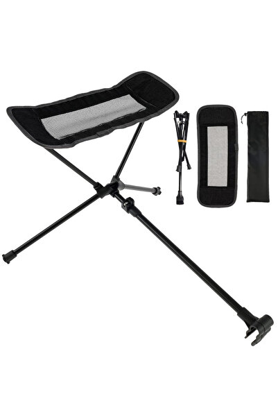 Choice1 Black WESTTUNE Portable Camping Chair Foot Rest Stool Folding Attacha...