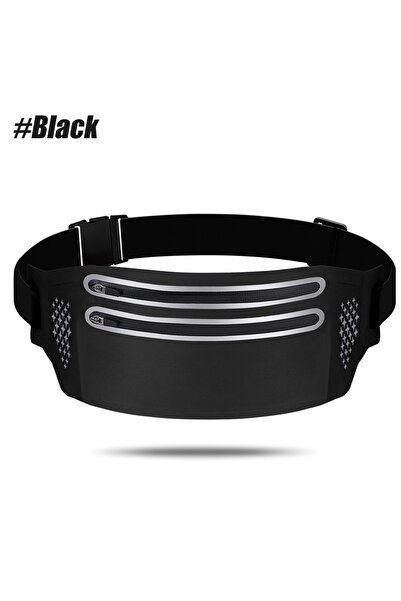 Choice 1PC Black 1PC Fanny Pack for Women Men, Sport Waistbag with Pouches an...