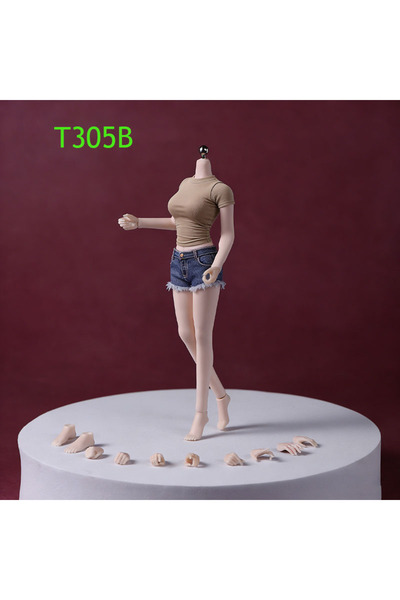 choice2 T305B Pale body T305 N306 1/12 Scale Female Seamless Body Feet 14cm P...