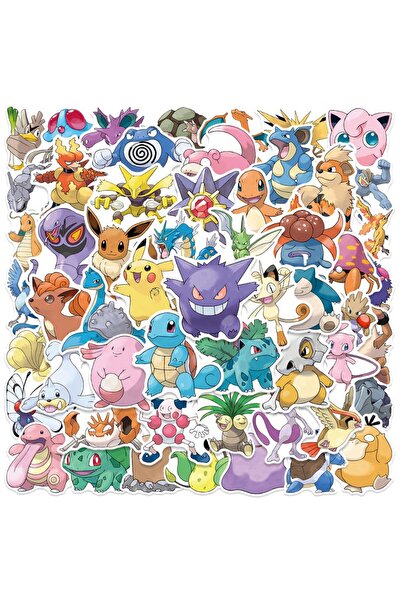 Choice 50PCS 50Pcs Cartoon Pikachu Pokemon Stickers Laptop Notebook Skateboar...