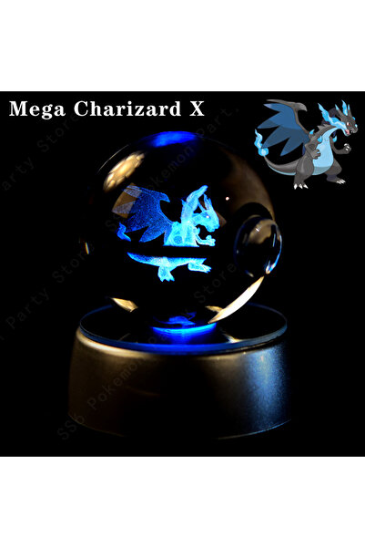 Choice23 14 Mega Charizard X Pokemon Crystal Ball 3D Mewtwo Pikachu Gengar Po...