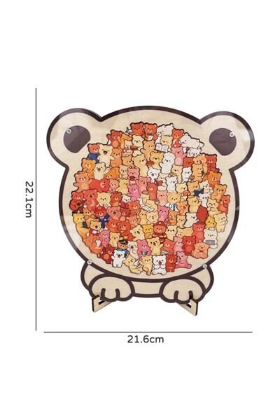 choice2 3 Cartoon Wooden Puzzle Toy Animal Dog Cat Bear Theme Fun Educational...