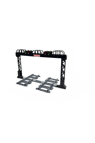 Choice5 Railway gantry 1set MOC City Series Building Block Model Accessories ...