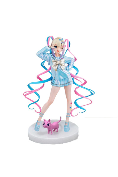 Choice Bandai no box Needy Girl Overdose Anime Figure with cat Action Figures...