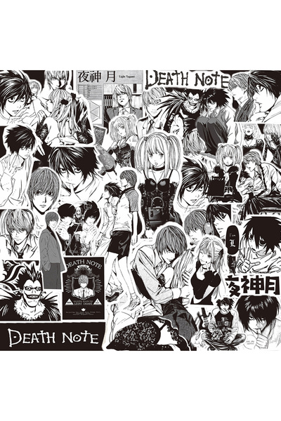 Choice Bandai 10PCS 10/30/65pcs Cool Anime Death Note Stickers Classic Black ...