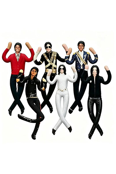 Choice5 a set of 6pcs 6pcs Michael Jackson Anime Doll Plush Filling Doll Acti...