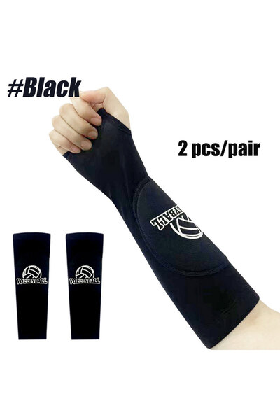 choice2 Child Black 1 Pair Volleyball Padded Passing Forearm Hitting Sleeves,...