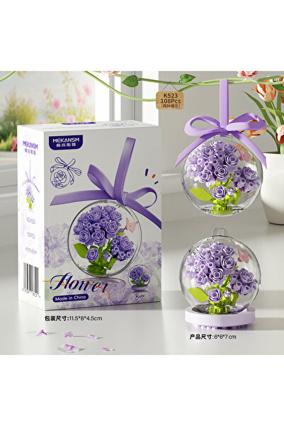 Choice5 K523 With Box Roses Building Blocks Photo Frames Flower Bouquets Tuli...