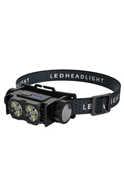Choice1 Black Multi-Functional Rechargeable LED Head Lamp Magnetic Rotation H...