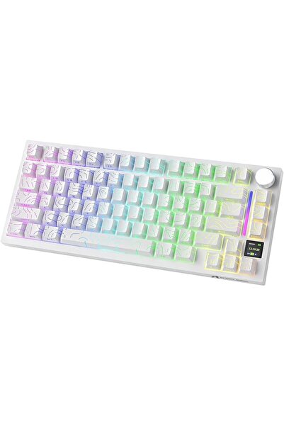 GENERAL لوحة مفاتيح ميكانيكيو اجاز AK820 مع مقبض تحكم سي ان سي، لوحة مفاتيح م...