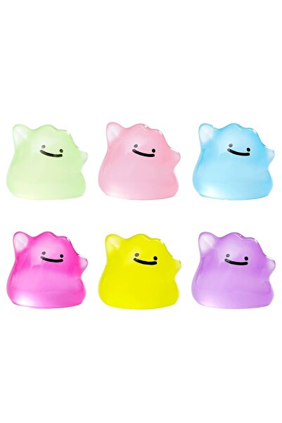 Choice Bandai Q.6-Poke-Ditto-Y 6Pcs/Set Anime Figure Pocket Monsters Kawaii D...